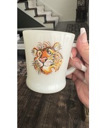 Vintage Anchor Hocking Fire King Milk Glass Milkglass Esso Exxon Tiger Mug - $14.32 CAD