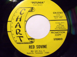 Red Sovine-Petunia / Down Through The Years-45rpm-1972-EX   Promo - £5.93 GBP