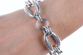 Chunky Retro Sterling link bracelet - £60.89 GBP