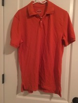 St. John&#39;s Bay Men&#39;s Short Sleeve Polo Shirt The Legacy Co. Size S Orange  - $39.77