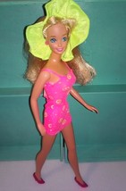 Barbie Ruffle Fun Doll Hot Pink Dress 1994  - £13.38 GBP
