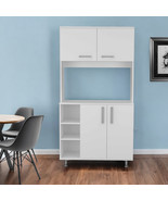71&quot; Modern White Pantry Cabinet with Five Shelves - €584,83 EUR
