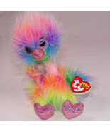 Ty Beanie Boos Asha Ostrich Plush 9&quot; Inch 2019 Stuffed Animal Toy Fuzzy ... - £5.61 GBP