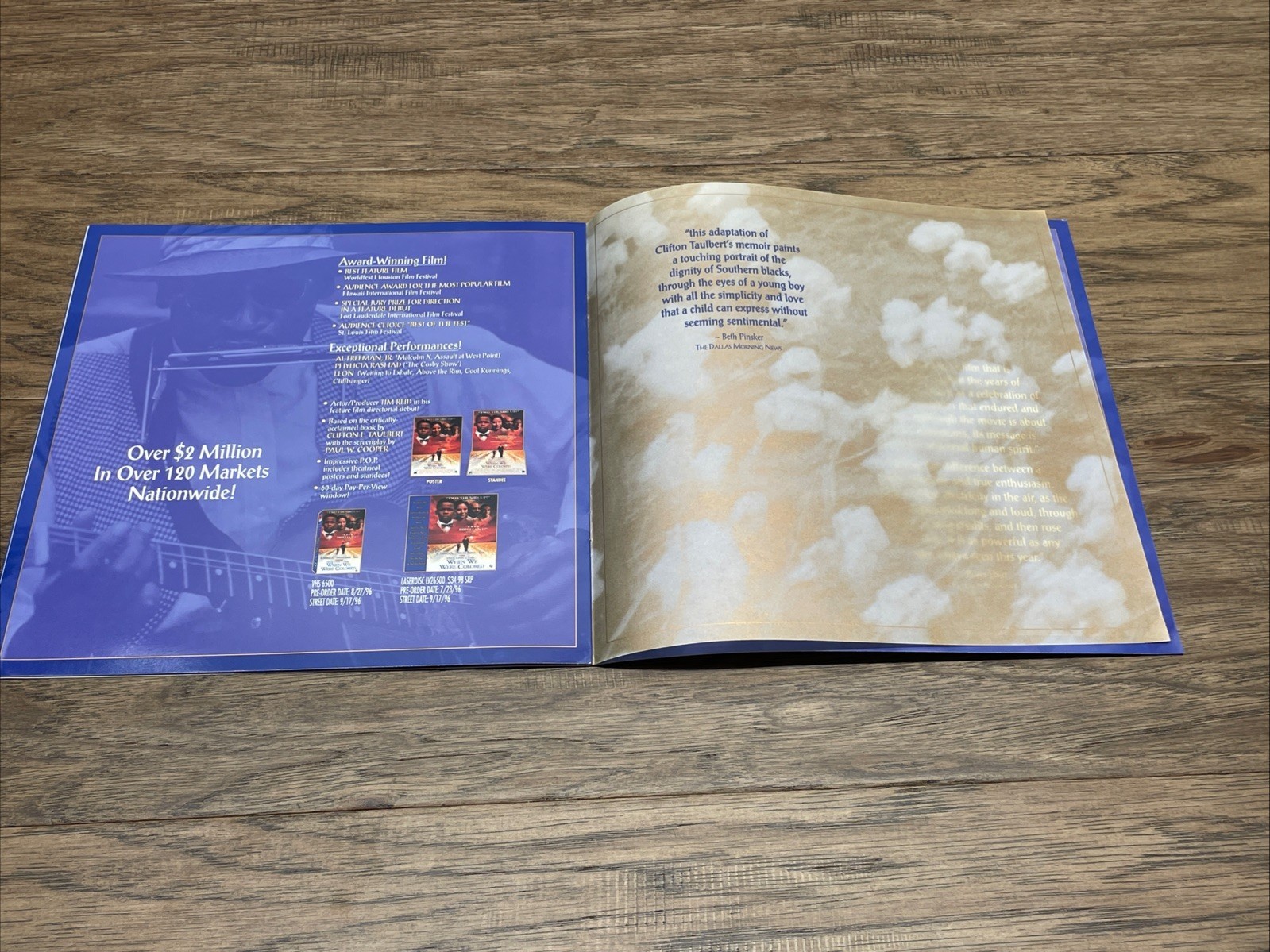 Once Upon a Time When We Were Colored Press Kit Sheet Video Store Promo KG JD Item image 11