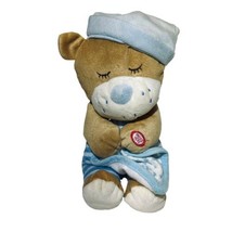 Spark Create Imagine 10” Prayer Talking Bear Blue Stars Blanket Lovey Plush READ - £12.59 GBP