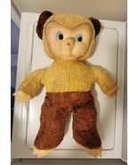 VTG 22&quot; Teddy Bear Gund Boopsy Growler Plush Toy 1950s Rubber Face Feet - $131.14 CAD