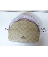 Coach 1591 Serena Satchel Signature Canvas &amp; Leather Khaki Confetti Pink... - $205.71 CAD