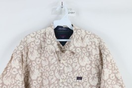 Vintage 90s Tommy Hilfiger Mens XL Spell Out Floral Flower Hawaiian Button Shirt - £31.51 GBP