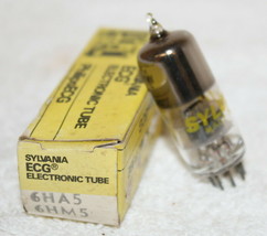 1- Sylvania 6HA5 / 6HM5 NOS Audio Ham Radio Vacuum Tube in Box ~ USA ~Tests VG - £7.97 GBP