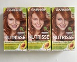 3 Pack - Garnier Nutrisse 643 Ginger Snap Hair Color Dye Light Natural C... - £60.40 GBP