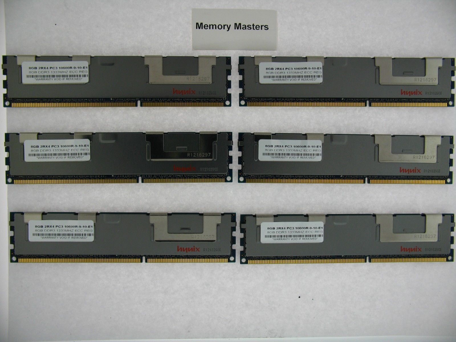 48GB  (6X8GB) MEMORY FOR DELL POWEREDGE T410 T610 T710 R610 R710 R715 - $197.01
