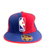 LA Clippers NBA Logo New Era 59fifty Red Blue Fitted Hat Size 7-1/8 - £22.20 GBP