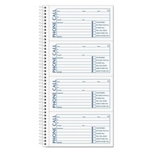 TOPS Phone Message Book, Carbonless Duplicate, 4 Messages per Page, 200 ... - $17.99