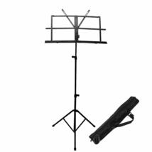 SKY Brand New Lightweight Adjustable Folding Music Stand with Carrying Bag-Black - $24.99