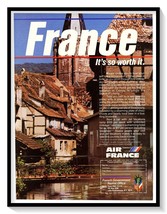 Air France Airline Tourism Print Ad Vintage 1986 Magazine Advertisement Art - £7.72 GBP