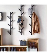 Coat And Hat Rack By Premium Racks - Contemporary Design - Wall, (Black). - £55.60 GBP