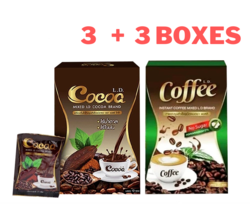 3X LD Cocoa +3X LD Coffee Instant Drink Powder Weight Management Fat Sug... - £86.16 GBP