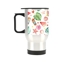 Insulated Stainless Steel Travel Mug - Commuters Cup - Watermelon Splash... - £11.86 GBP