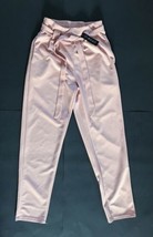 New C Mode Retro Pink Belted Tie Waist Pants Size Small Has Pockets - $7.92