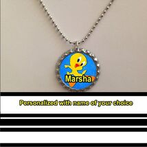 Tweety Bird custom personalized necklace with name of your choice - $7.49