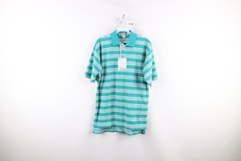 NOS Vtg 80s Levis Mens Small Spell Out Striped Color Block Collared Polo Shirt - £47.43 GBP
