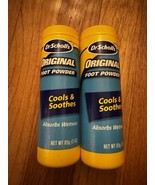 Dr Scholl&#39;s Original Cools &amp; Soothes Foot Powder 3 oz Sealed LOT OF 2 - $38.00