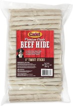 Cadet Premium Grade Beef Hide Twist Sticks 5 Inch 34 oz Cadet Premium Grade Beef - £37.71 GBP