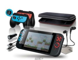 DreamGear Wireless Nintendo SWITCH Accessory Kits Red &amp; Black &amp; Blue - £26.57 GBP