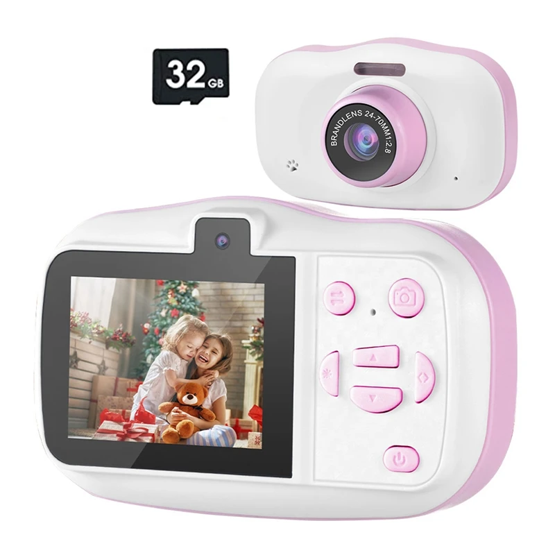 HOT-Children Camera Waterproof 1080P Mini Selfie Kid Toy Digital Cameras 32G - £81.86 GBP+