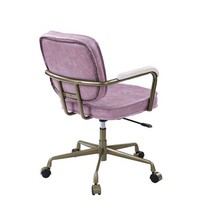 Siecross Office Chair, Pink Top Grain Leather - $12,015.03 MXN