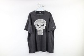 Vtg 90s Marvel Comics Mens XL Thrashed The Punisher Short Sleeve T-Shirt Black - £79.09 GBP