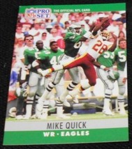 1990 Pro Set Mike Quick 249, Philadelphia Eagles, NFL Football Sports Card, RARE - £11.71 GBP