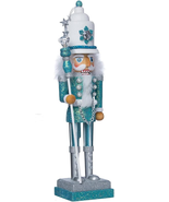 Kurt Adler Hollywood Nutcracker, 17-Inch, Turquoise/White (HA0152) - $1,059.53 MXN