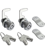 2 Pack Toolbox Lock 5/8&quot; Tubular Cam Replacement Lock Hook Cam Keyed Ali... - £11.80 GBP