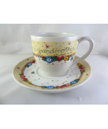 Mary Engelbreit Tea Cup &amp; Saucer When a child is born so is a Grandmother - $22.14 CAD