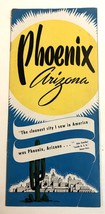 1950s Phoenix Arizona AZ Advertising Travel Brochure Booklet - $18.76