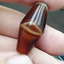 Antique Yemeni Agate Natural Eye Agate Bead very unique Pattern #5 - £69.39 GBP