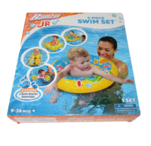 Banzai Jr Baby Swim Set Vest Arm Bands Seat Ring 5 Piece Water Fun 9-36 Months - £7.77 GBP