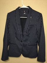 Tommy Hilfiger Women&#39;s Blazer Navy Blue Pinstripe Single Button sz 6 new... - £94.52 GBP