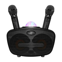 Supersonic SC-3075K Bluetooth Karaoke Speaker +USB/SD/AUX +2 Mic &amp; Disco Ball - £116.84 GBP