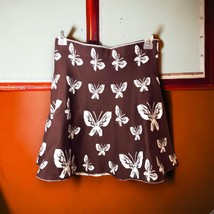 Vintage 90&#39;s Y2k Knit Butterfly Skirt Women&#39;s size 2 Elastic Waist Flowy - £13.23 GBP