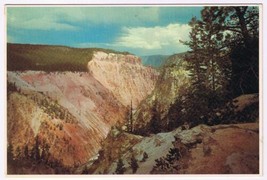 Postcard Waterfall Grand Canyon Yellowstone National Park Wyoming - £2.31 GBP