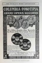 Vintage 1909 Columbia Fonotipia Grand Opera Records Full Page Original Ad - 721b - £5.26 GBP