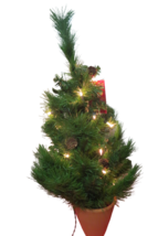 Real Scent Pine Fragrance Pre Lit Christmas Tree 26&quot;T In Original Box - £12.45 GBP