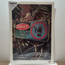 Jurassic Park T Rex High Voltage Art Print With Certificate Of Authenticity - £68.79 GBP
