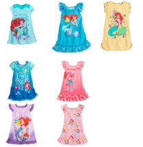 Disney Store Ariel Nightshirt Nightgown Princess Flounder Mermaid Teal C... - £31.84 GBP