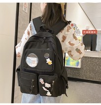 School Bags for Women Girls Middle College Student Backpack Large Waterproof Sty - £37.32 GBP