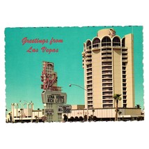 Vintage Postcard Greetings Sands Marquee Lena Horne Rich Little Strip Las Vegas - £11.19 GBP