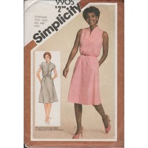 Vintage Simplicity 9905 Easy Pullover Belted Dress Pattern Misses Size 6... - £9.95 GBP