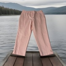 Rafaella Curvy Sz 10 Pink Capri Pants Zipper Pockets Soft Comfort  Flat ... - $18.99
